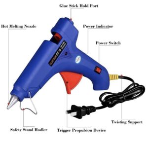 20W Glue Gun Professional Hot Melt Glue Gun With On Off Button