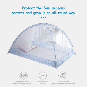 Children Mosquito Net Pop-Up Bottomless Tent for Beds