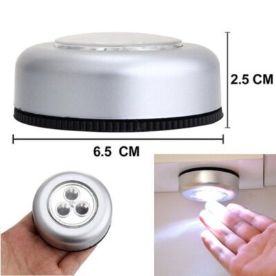 3 LED Push Touch Wall Light