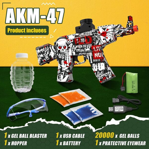 AKM-47 Gel Blaster Rechargeable Electric Machine Toy gun